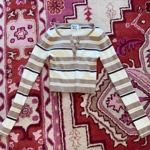 Princess Polly long sleeve striped sweater